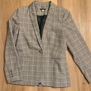 Tommy Hilfiger Gray Plaid Women's Blazer